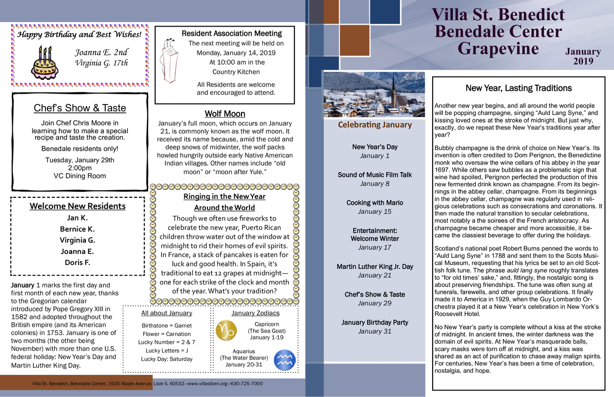 Villa St. Benedict Senior Living Community Assisted Living, Nursing